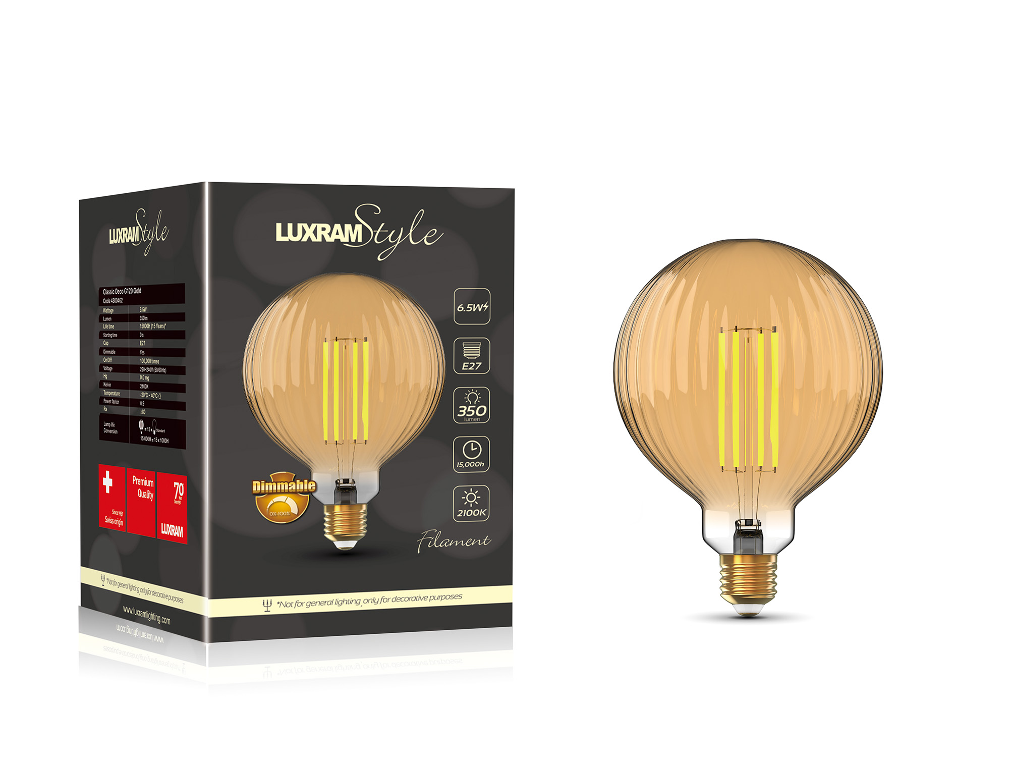 Classic Style LED Lamps Luxram Vintage